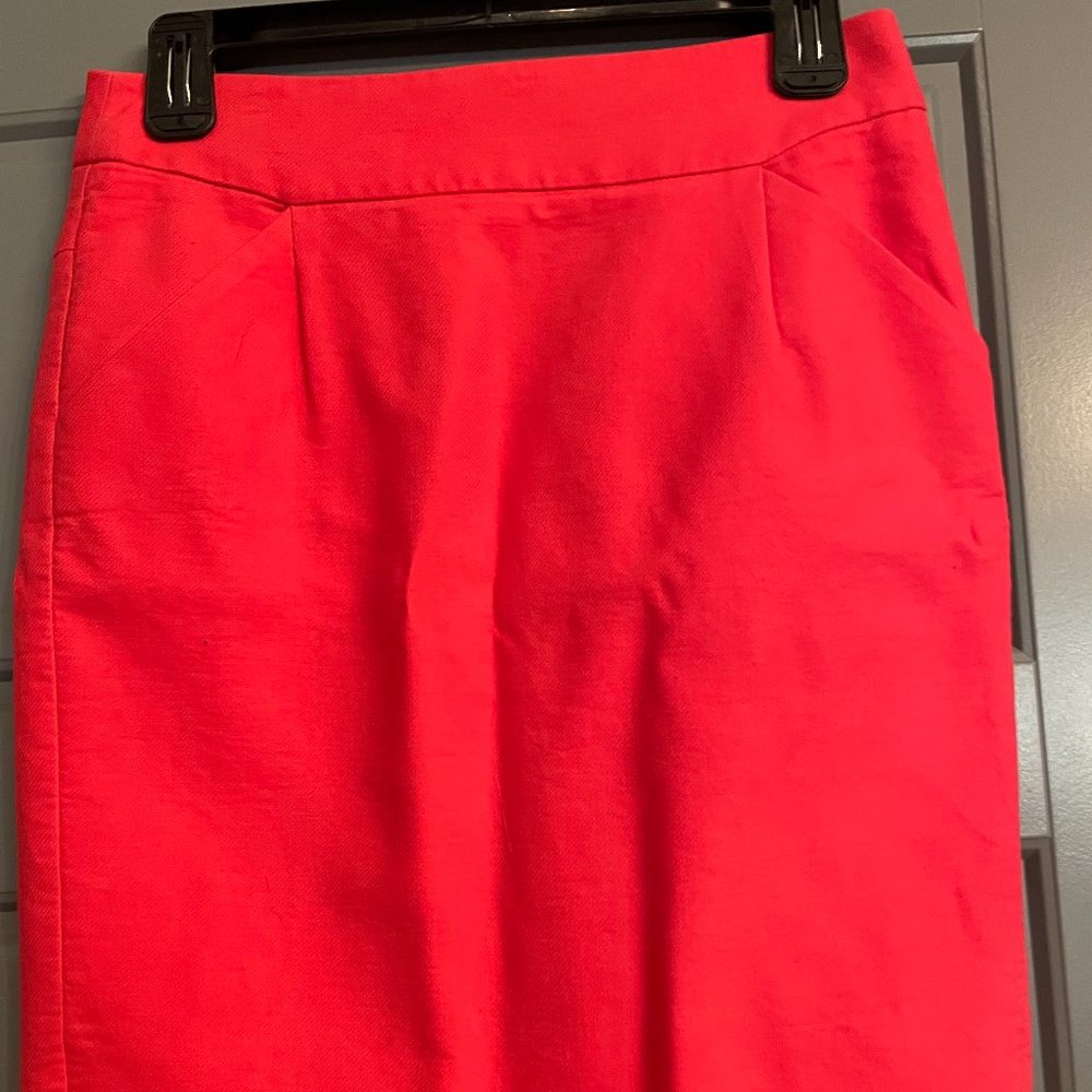 J. Crew The Pencil Skirt in Coral